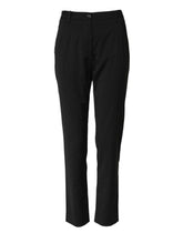 Black STAFF High Waist Tapered Pants